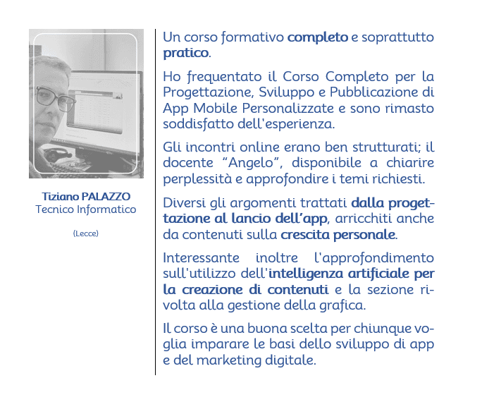 Feedback — Tiziano Palazzo